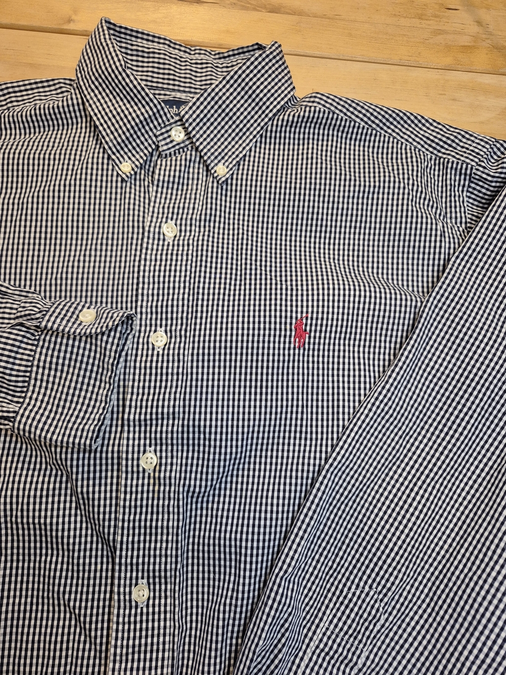 Polo by Ralph Lauren Navy Gingham Button-Down Shirt